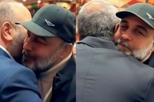 رضا عطاران؛ صف کشیدن بازیگران برای روبوسی وسط تالار! + فیلم