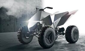 رونمایی از سایبرکواد Cyberquad، نخستین موتورسیکلت چهار چرخ تسلا 