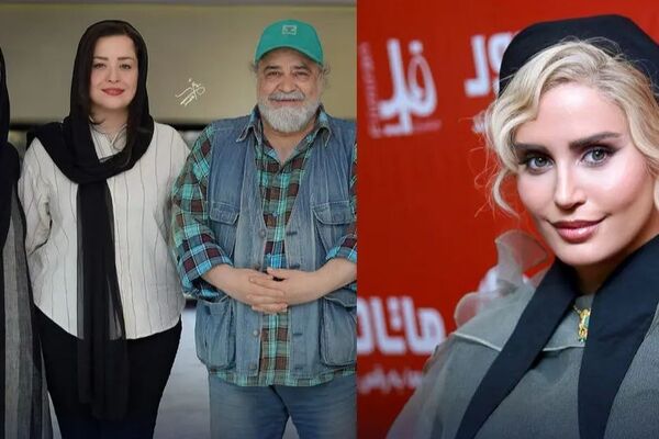 تصاویری ناب از هیجان الناز شاکردوست هنگام دیدار با بازیگران مشهور