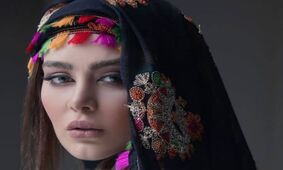 دلبری جدید و جلف سحر قریشی در نمایشگاه بدنسازی در دبی!