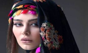 دلبری جدید و جلف سحر قریشی در نمایشگاه بدنسازی در دبی!