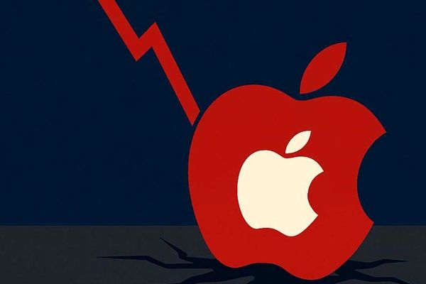 سقوط سهام اپل / سیب گاز زده زمین خورد