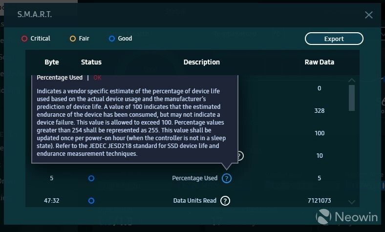 افت سلامت سامسونگ SSD 990 Pro