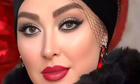 الهام حمیدی و سورپرایز خاص کیک تولدش با عکس صورت خودش!