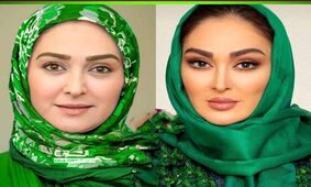 عکس عجیب ترین پوشش الهام حمیدی با چادر / خانم بازیگر دنبال بخشش است !