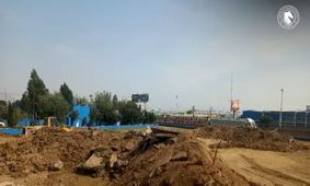 راز ساخت زمین تمرین با پول انتقال غندی‌پور! +عکس