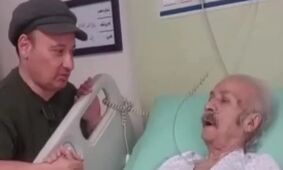 ملاقات احساساتی قلقلی با سعید پیردوست در بیمارستان +فیلم
