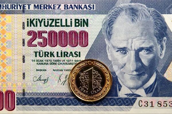 قیمت لیر ترکیه امروز دوشنبه 26 آبان 1404