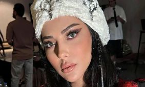 تیپ تمام‌مشکی لیلا اوتادی با جواهرات خیره‌کننده!