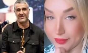 عکس فوق زننده خواهر پژمان جمشیدی در کانادا / مامک با شلوارک در آغوش یک مرد !