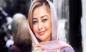 لباس پرزرق و و برق نفیسه روشن در جشن تولد اعیونی اش / پای یک مرد در میان است ؟!