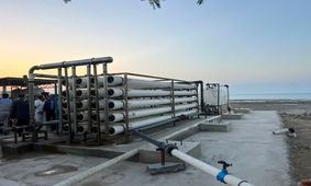 ظرفیت آب‌شیرین‌کن غرب جزیره قشم چهار برابر شد / 10 هزار نفر از نعمت آب شرب سالم برخوردار شدند