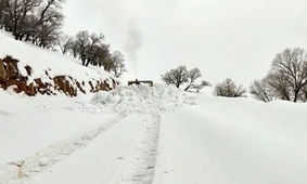 فیلم رکورد بارش برف در کوهرنگ  / راه ارتباطی 733 روستا مسدود است/ راهداری بی وقفه در تلاش برای بازگشایی مسیرها