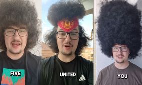 رکورد هوادار منچستریونایتد: 346 روز بدون کوتاه کردن مو! +فیلم