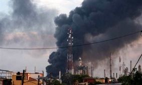 پالایشگاه آبادان در امنیت؛ آتش‌سوزی کنترل شد